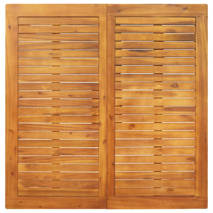 Tuintafel massief acaciahout 110 x 110 x 75 cm