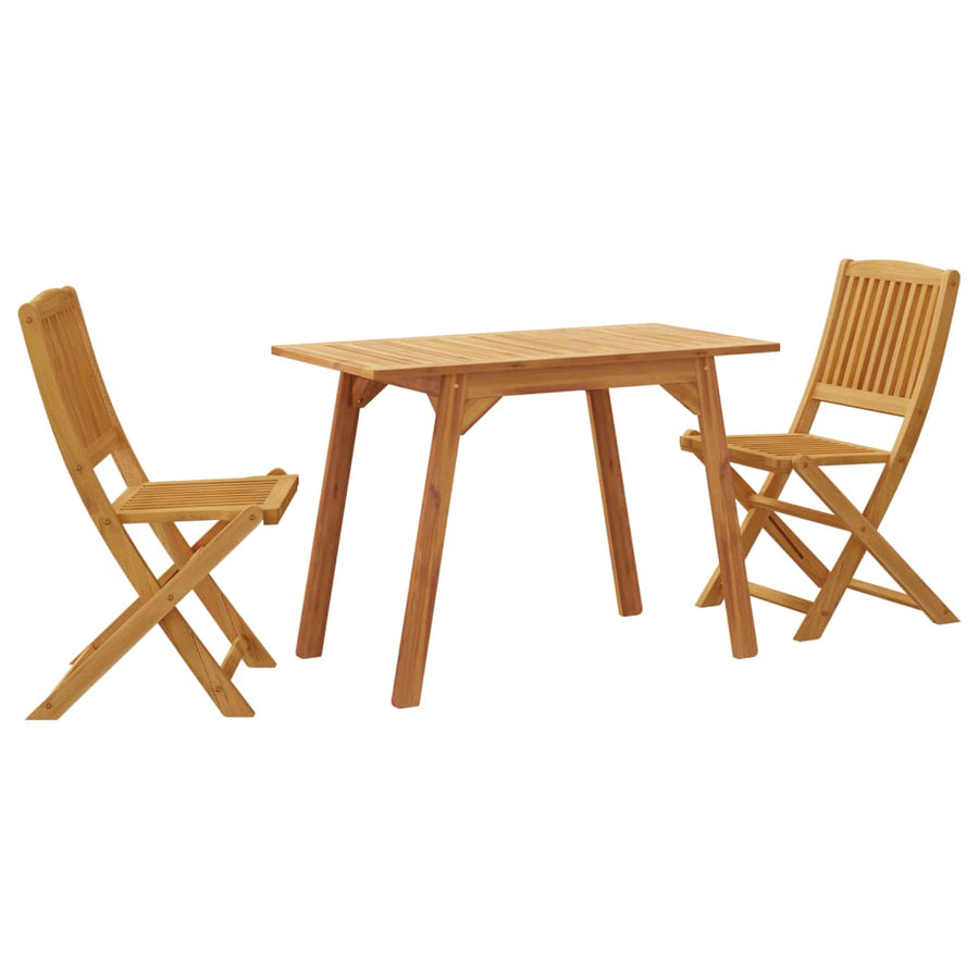 3-delige Tuinset massief acaciahout