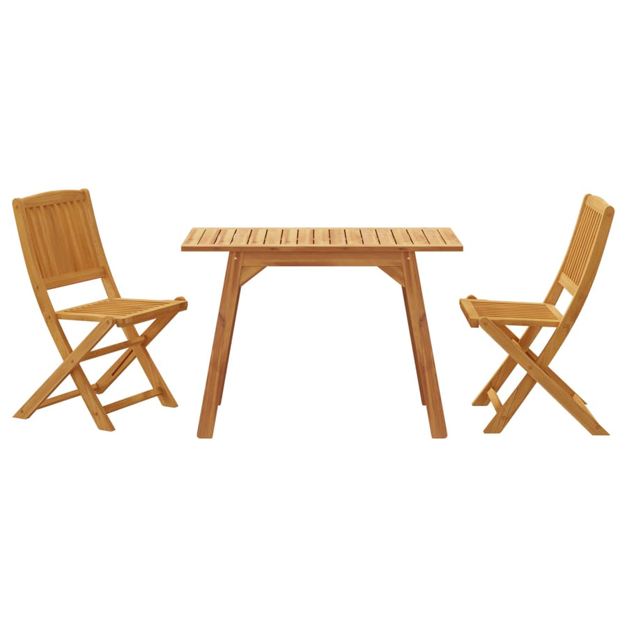 3-delige Tuinset massief acaciahout
