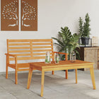 Garden dining set solid acacia wood