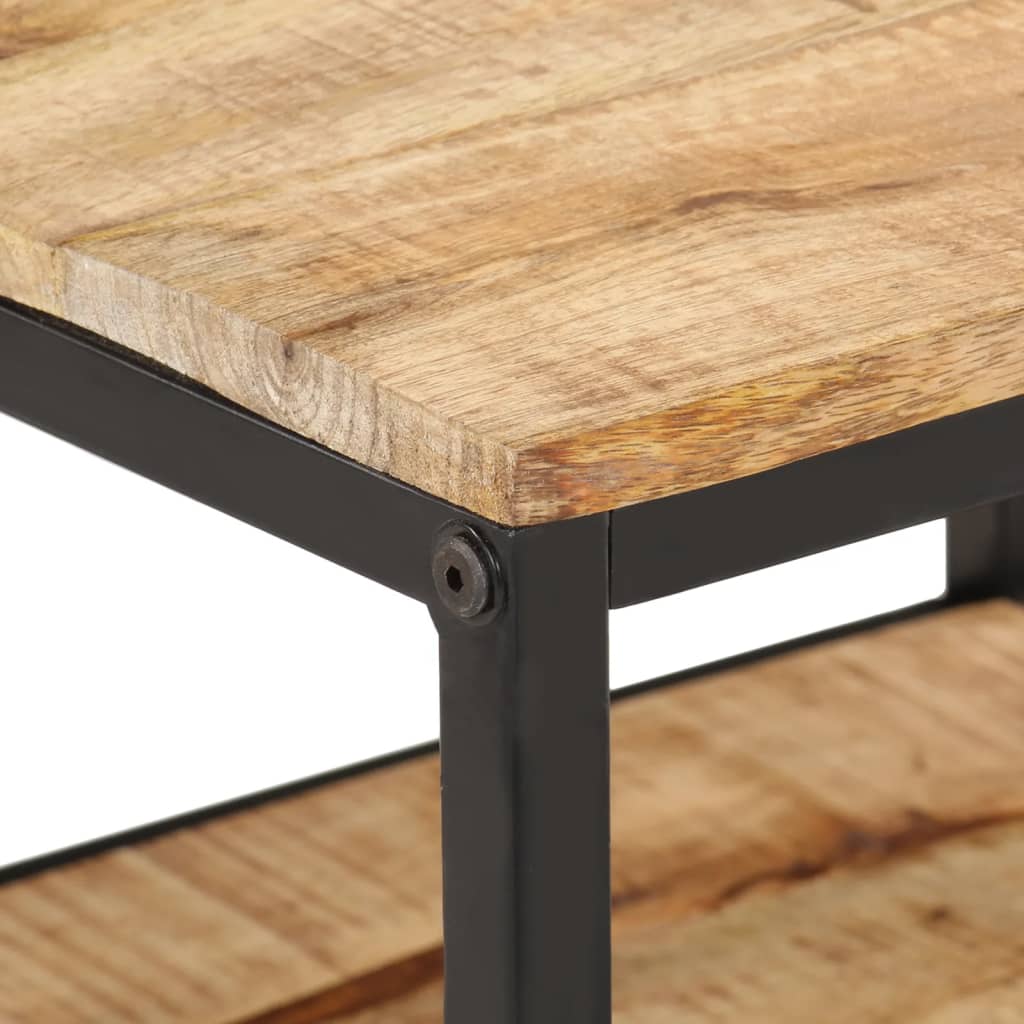 Salontafel 55x55x45 cm massief ruw mangohout