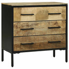 Dressoir 70x35x70 cm massief mangohout