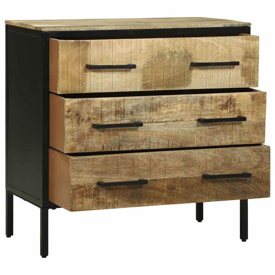 Dressoir met lade 70 x 35 x 70 cm Massief mangohout