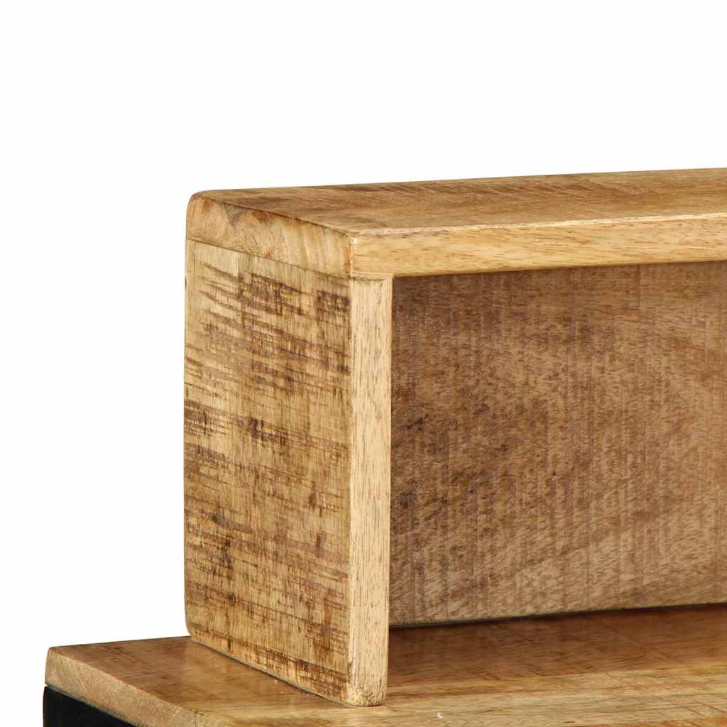 Wandtafel Bruin 100 X 55 X 89.5 Cm Massief Mangohout En Metaal