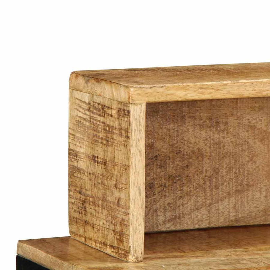Wandtafel Bruin 100 X 55 X 89.5 Cm Massief Mangohout En Metaal