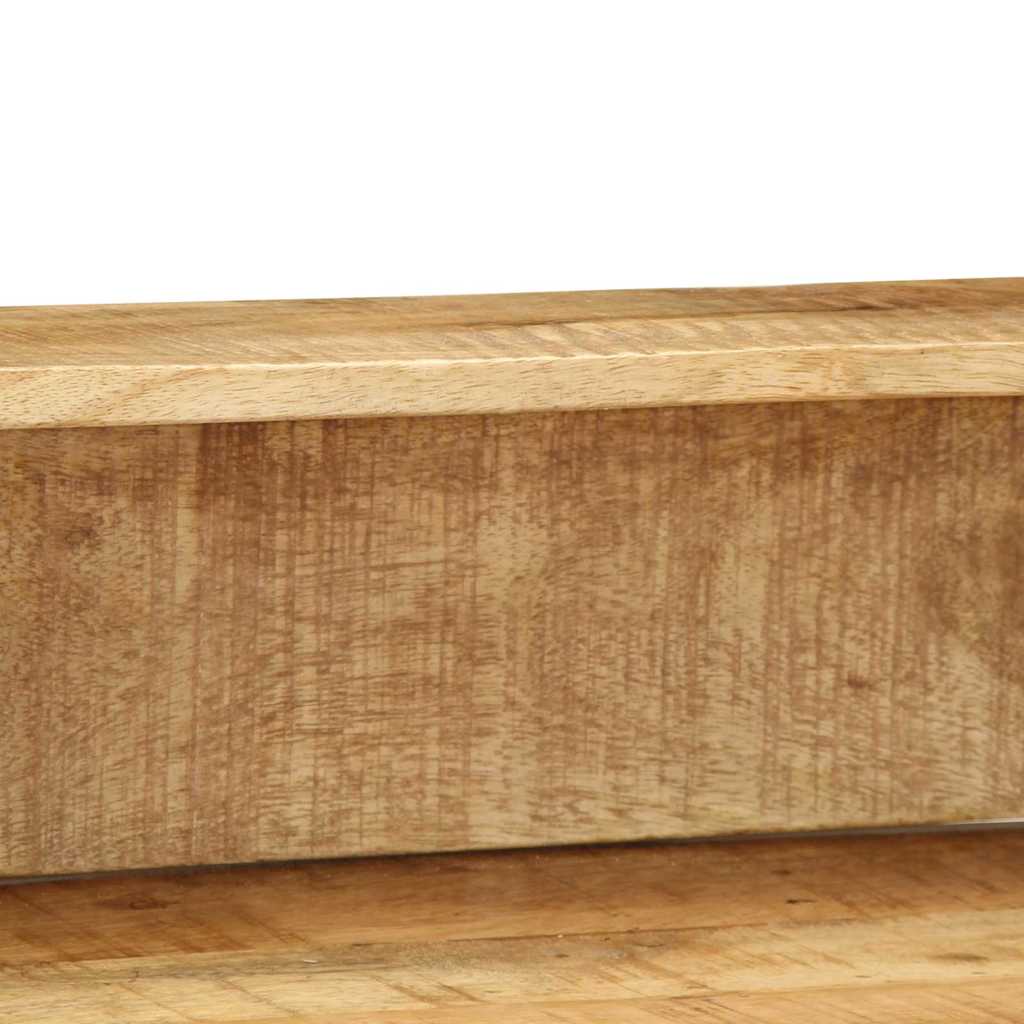 Wandtafel Bruin 100 X 55 X 89.5 Cm Massief Mangohout En Metaal