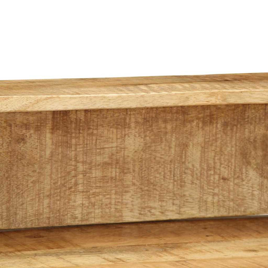 Wandtafel Bruin 100 X 55 X 89.5 Cm Massief Mangohout En Metaal