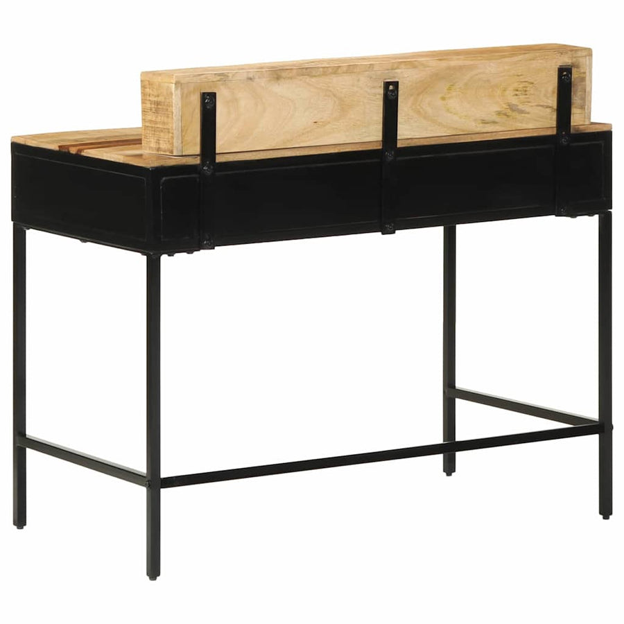 Wandtafel Bruin 100 X 55 X 89.5 Cm Massief Mangohout En Metaal