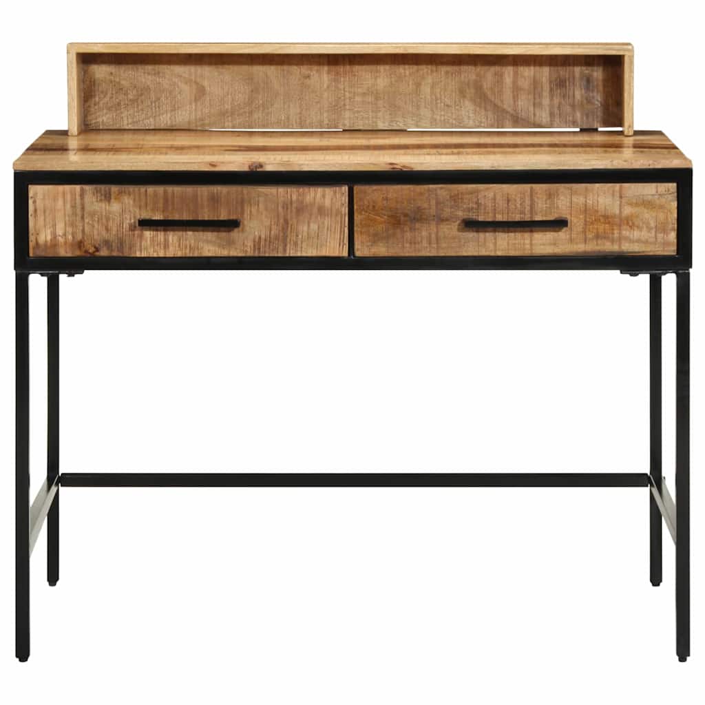 Wandtafel Bruin 100 X 55 X 89.5 Cm Massief Mangohout En Metaal