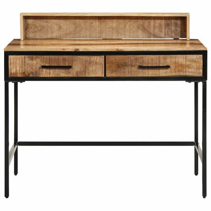 Wandtafel Bruin 100 X 55 X 89.5 Cm Massief Mangohout En Metaal