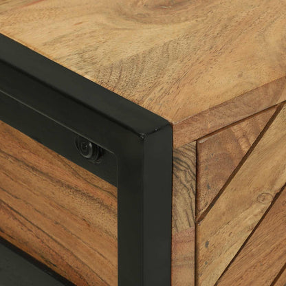 Wandtafel met lade Bruin 90 x 35 x 75 cm Massief Acaciahout