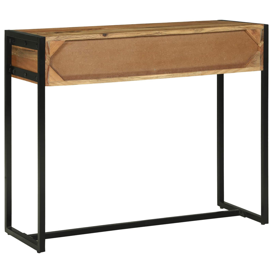 Wandtafel met lade Bruin 90 x 35 x 75 cm Massief Acaciahout