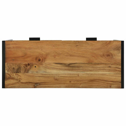 Wandtafel met lade Bruin 90 x 35 x 75 cm Massief Acaciahout