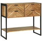 Wandtafel 90x35x80 cm massief acaciahout bruin