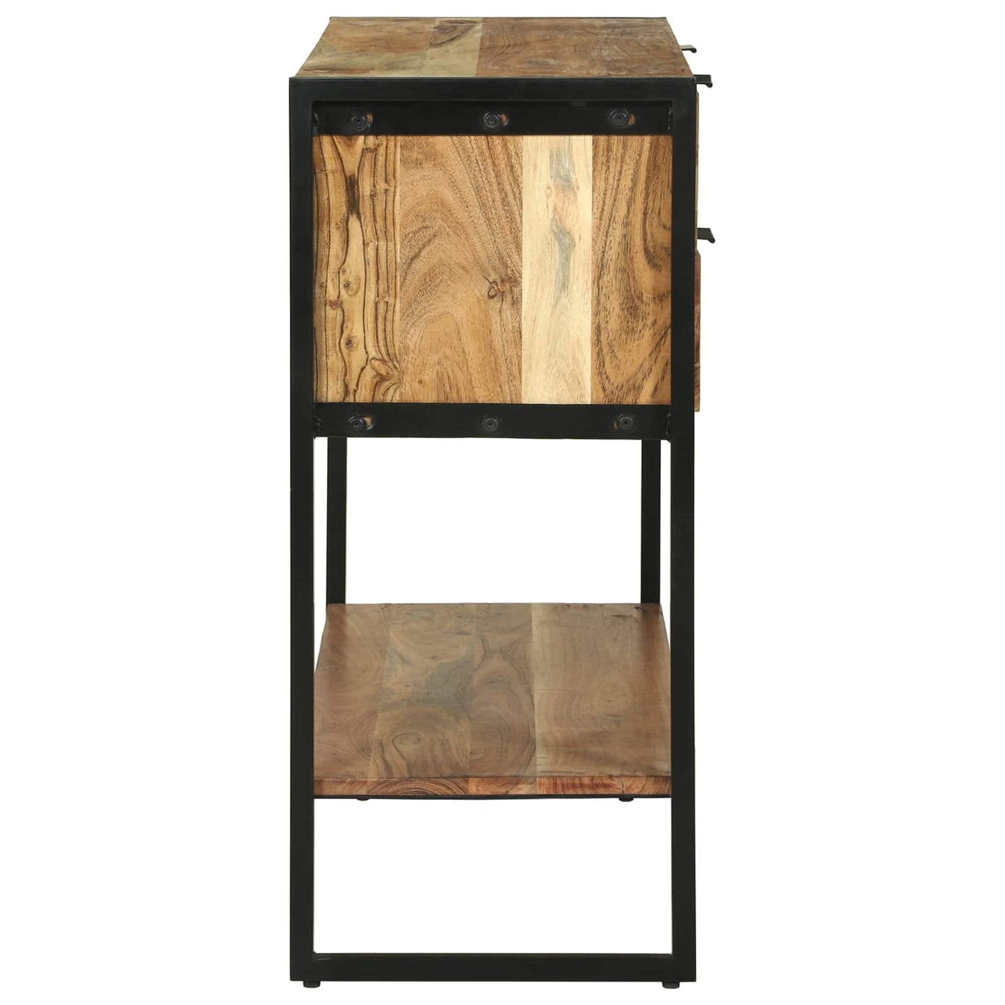 Wandtafel met lade Bruin 90 x 35 x 80 cm Massief Acaciahout