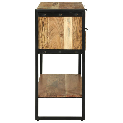 Wandtafel met lade Bruin 90 x 35 x 80 cm Massief Acaciahout