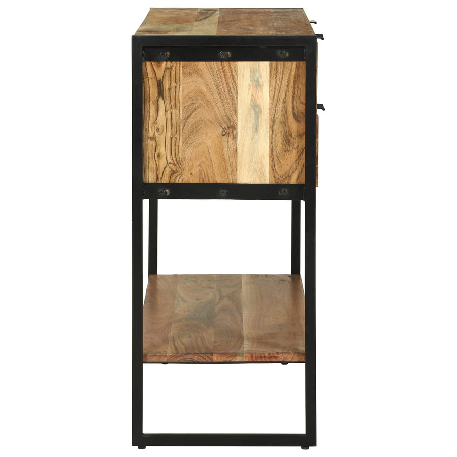 Wandtafel met lade Bruin 90 x 35 x 80 cm Massief Acaciahout