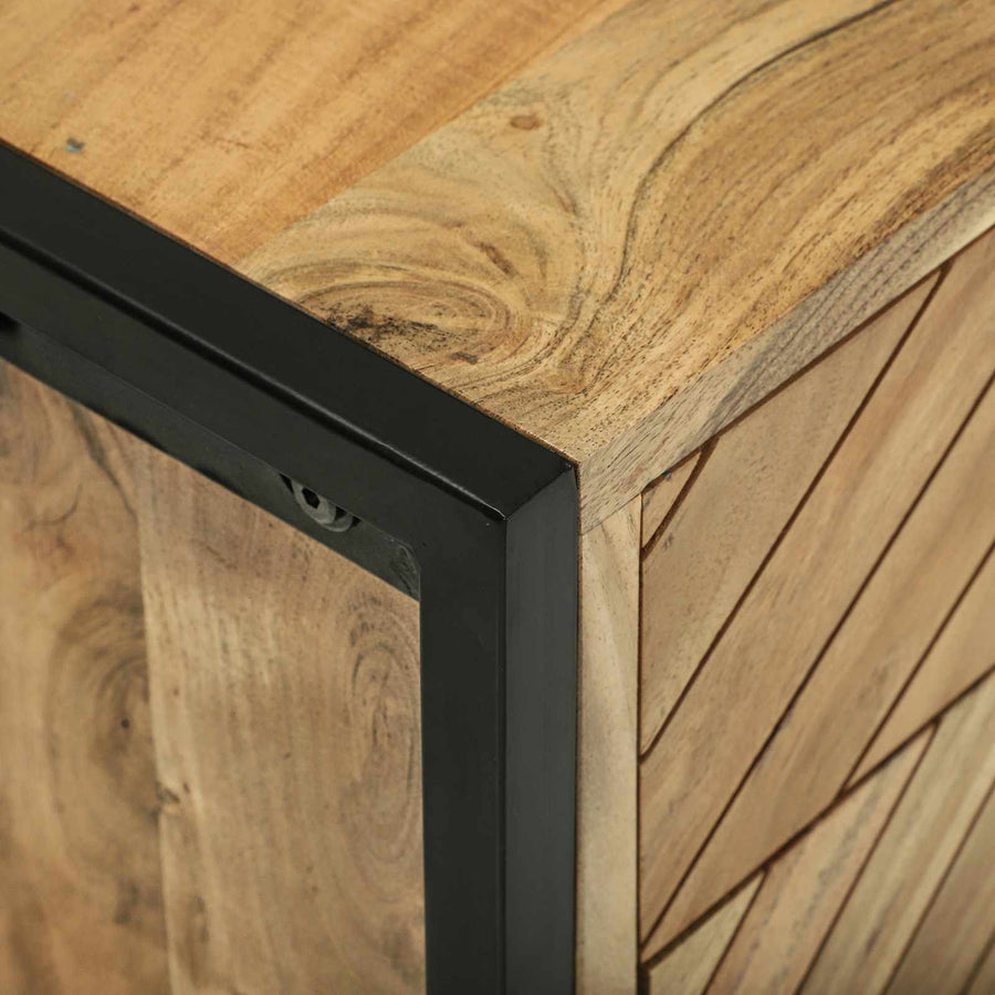 Dressoir 100 x 30 x 75 cm Massief acaciahout