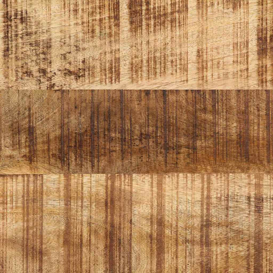 Spiegel Zwart En Bruin Massief Hout Acacia 70 x 2 x 70 cm