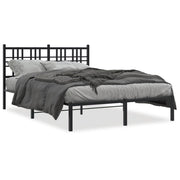 Bedframe metaal zwart 120x190 cm