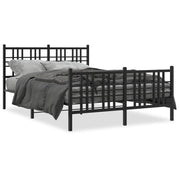 Bedframe metaal 120x190 cm zwart