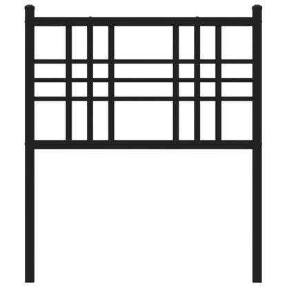 Hoofdbord 75 cm metaal zwart