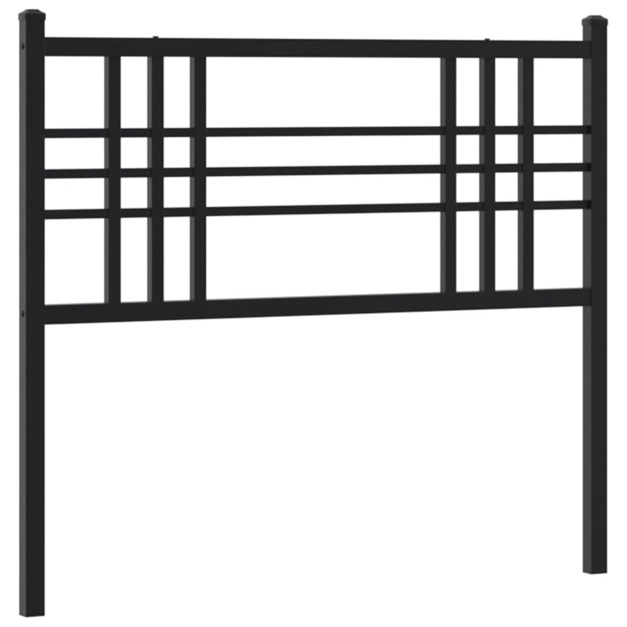 Vervangend hoofdbord 100 cm metaal zwart