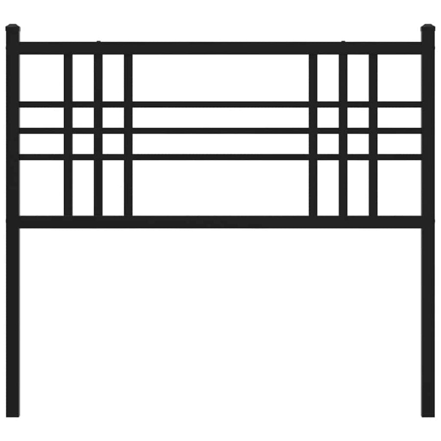 Vervangend hoofdbord 100 cm metaal zwart