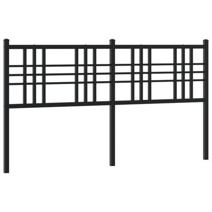 Hoofdbord 160 cm metaal zwart