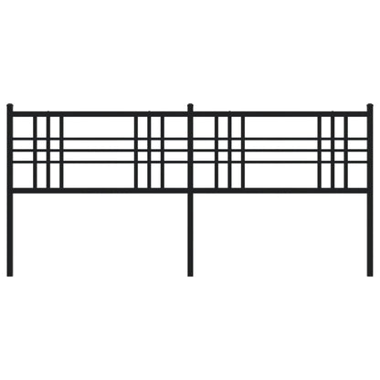 Hoofdbord 180 cm metaal zwart