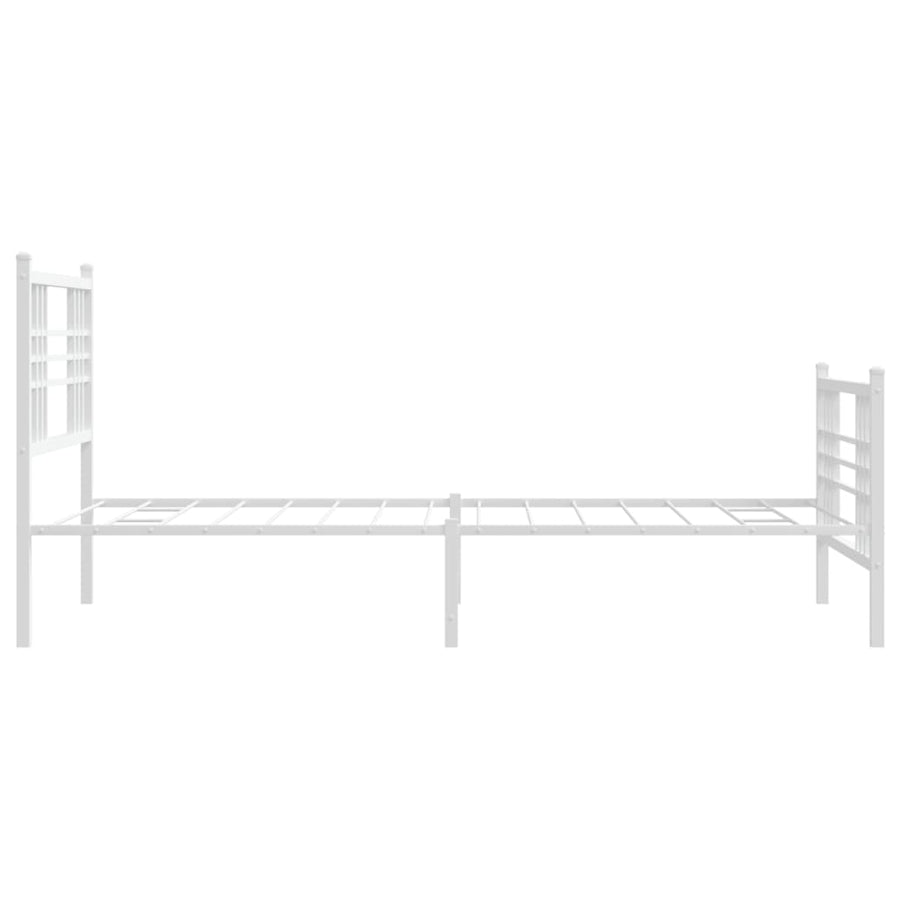Bedframe Met Hoofd- En Voeteneinde Metaal 100 x 200 cm