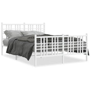 Bedframe metaal wit 140x190 cm