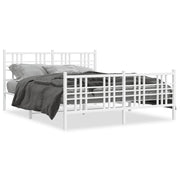 Bedframe metaal wit 150x200 cm