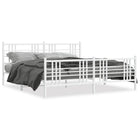 Bedframe metaal wit 180x200 cm