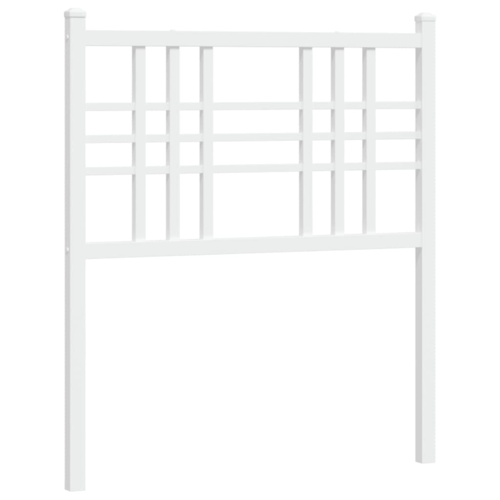 Hoofdbord 75 cm metaal wit