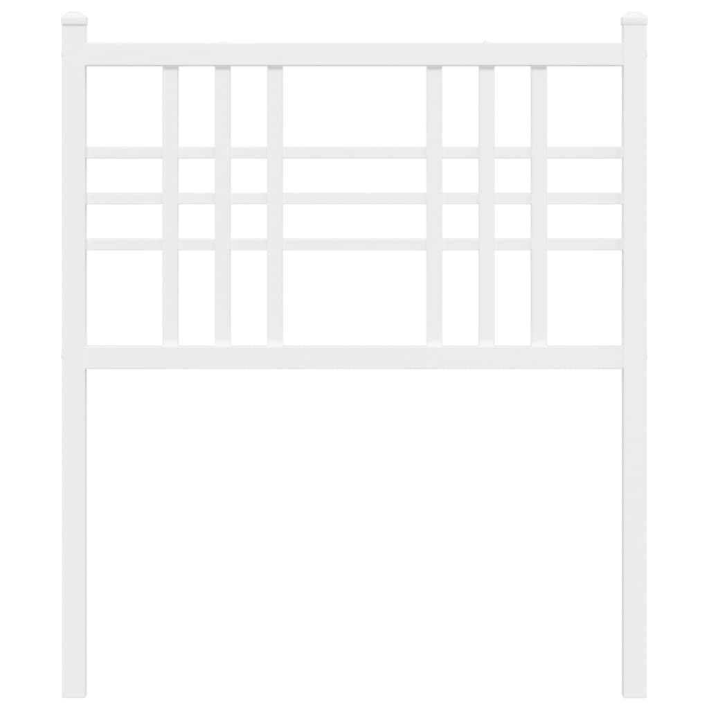 Hoofdbord 75 cm metaal wit