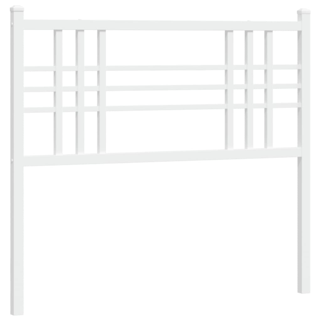 Hoofdbord 100 cm metaal wit