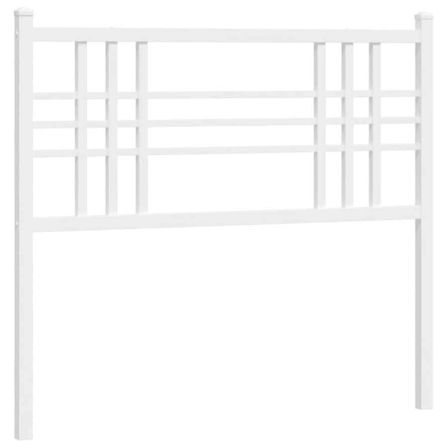 Hoofdbord 100 cm metaal wit