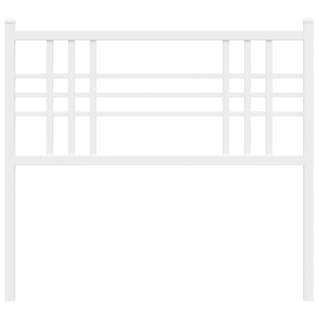 Hoofdbord 100 cm metaal wit