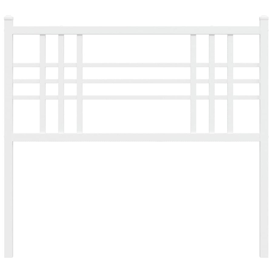 Hoofdbord 100 cm metaal wit