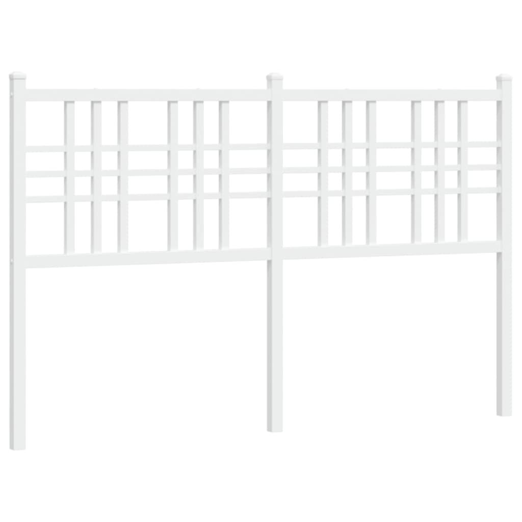 Hoofdbord 120 cm metaal wit