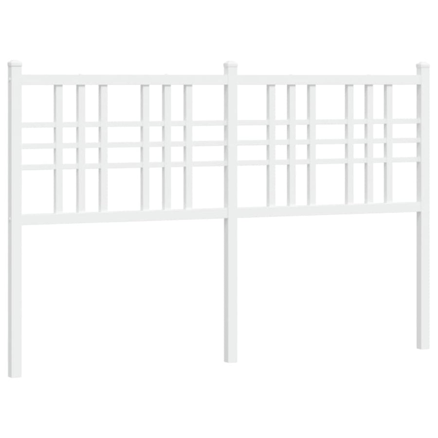 Hoofdbord 120 cm metaal wit
