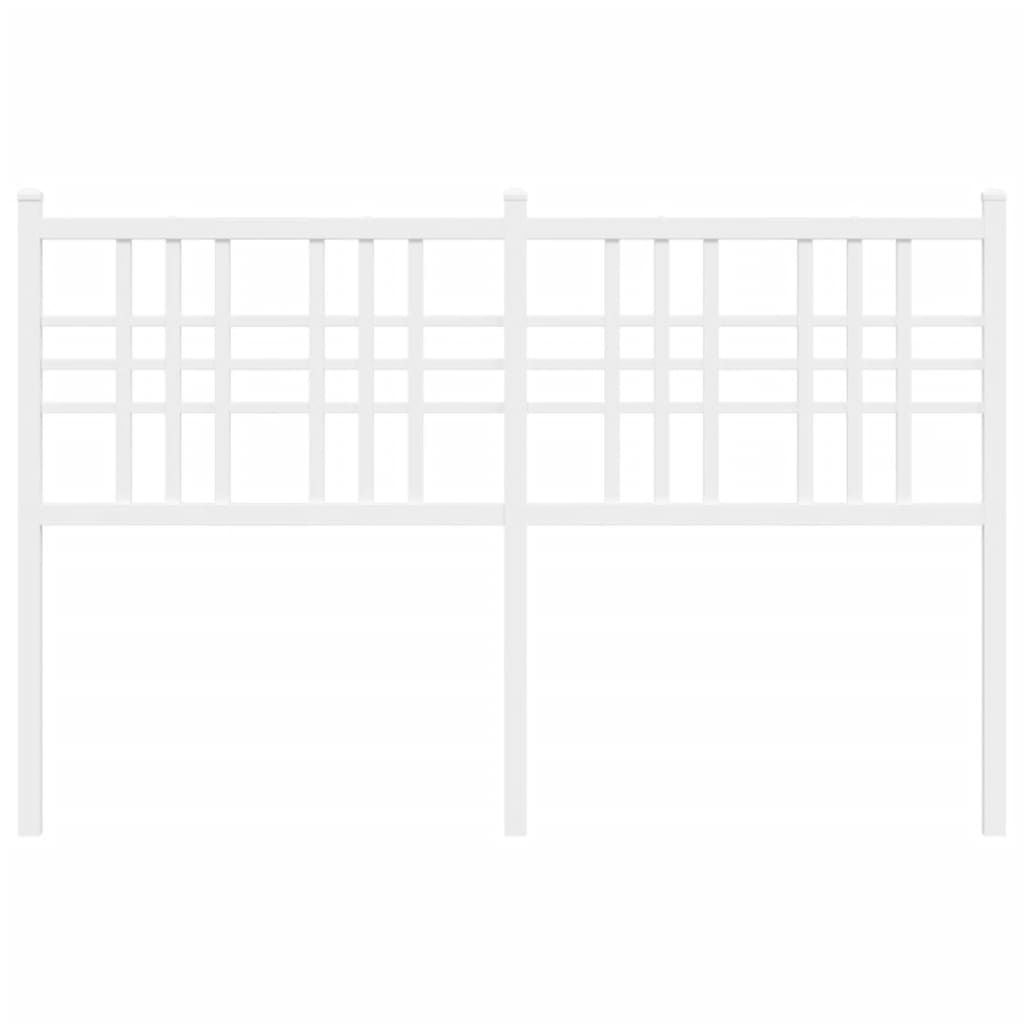 Hoofdbord 120 cm metaal wit