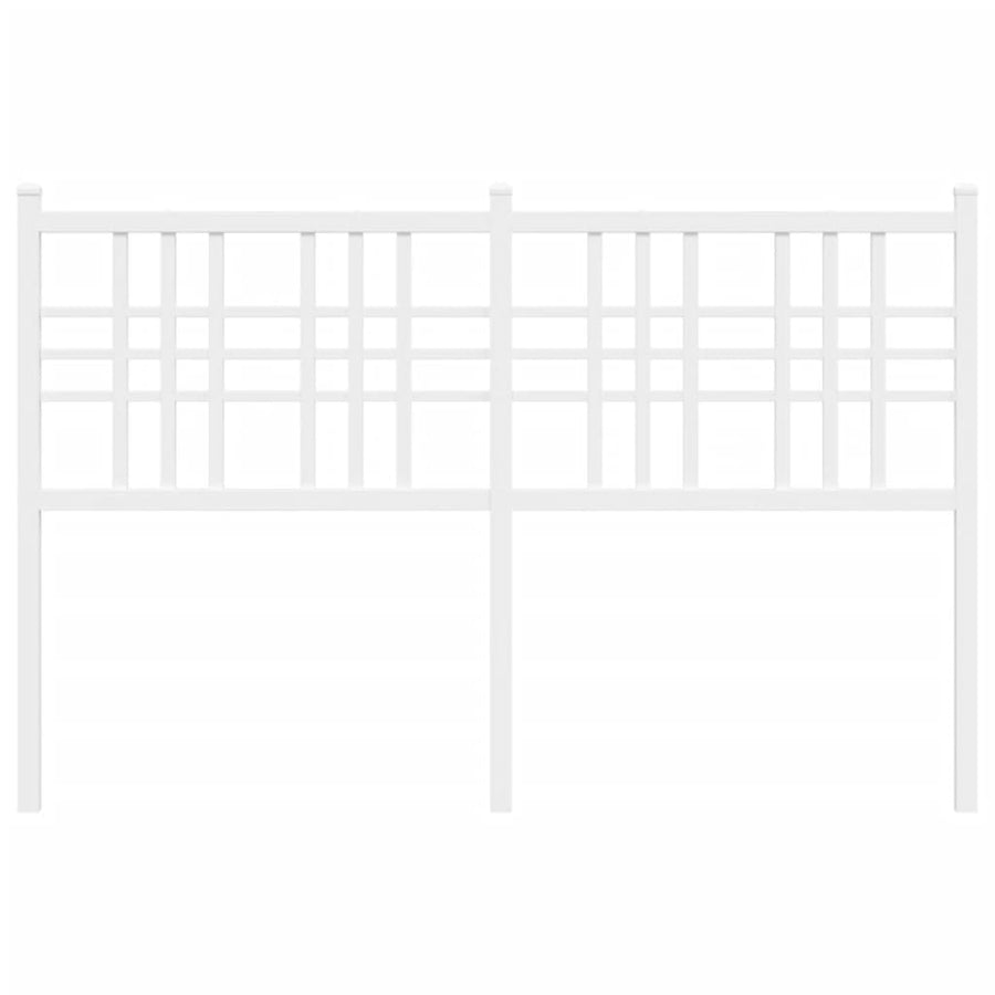 Hoofdbord 120 cm metaal wit