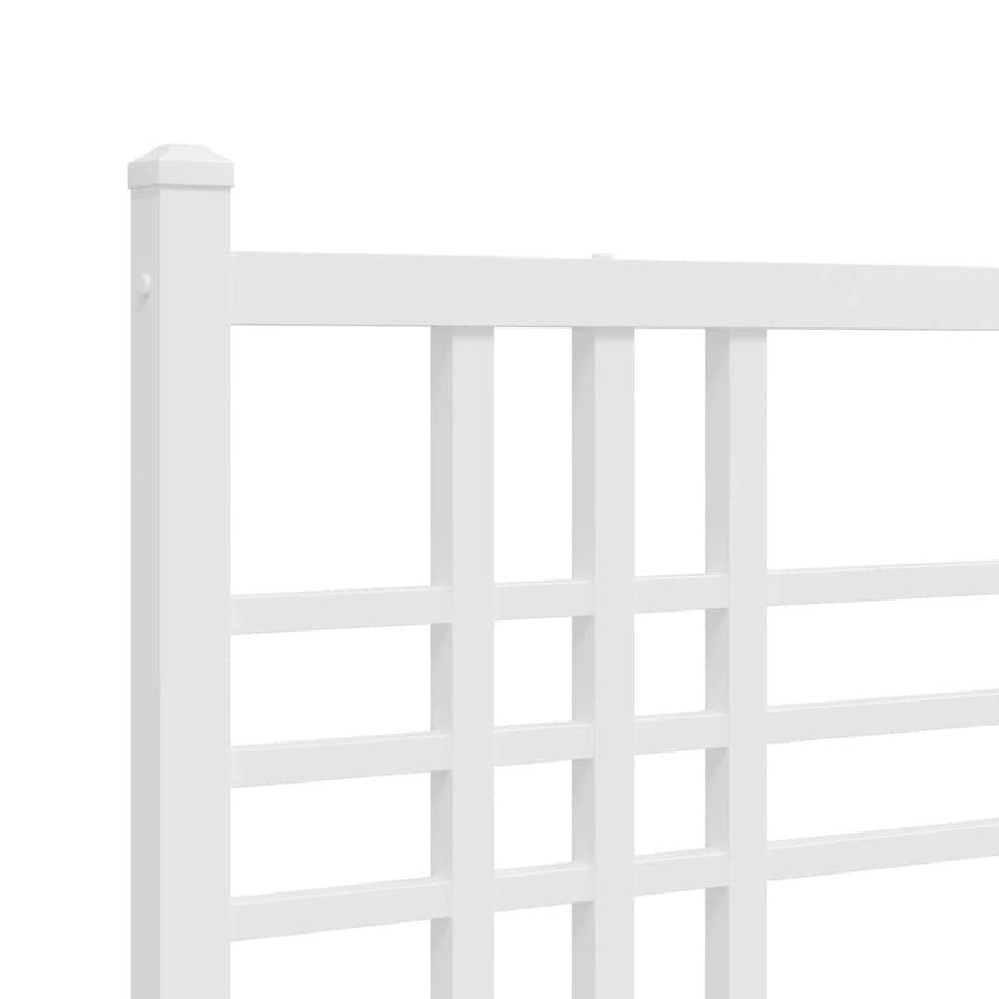 Hoofdbord 120 cm metaal wit