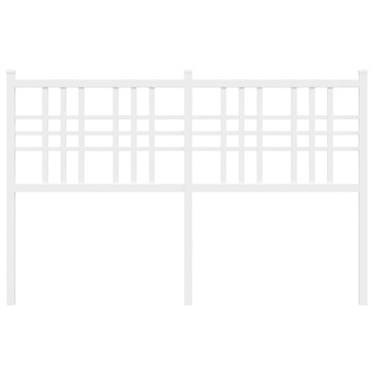 Hoofdbord 137 cm metaal wit