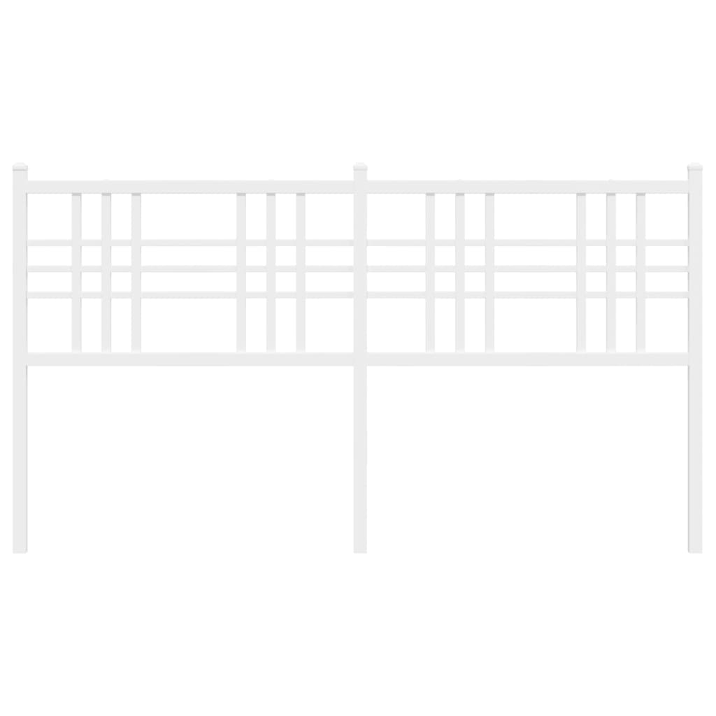 Hoofdbord 150 cm metaal wit