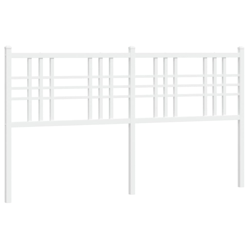 Hoofdbord 160 cm metaal wit
