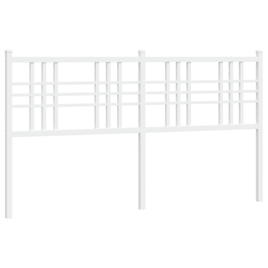 Hoofdbord 160 cm metaal wit