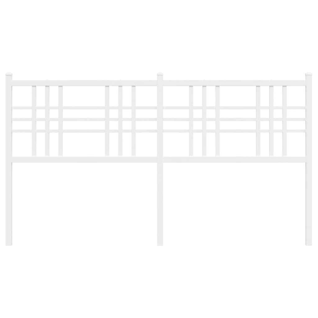 Hoofdbord 160 cm metaal wit